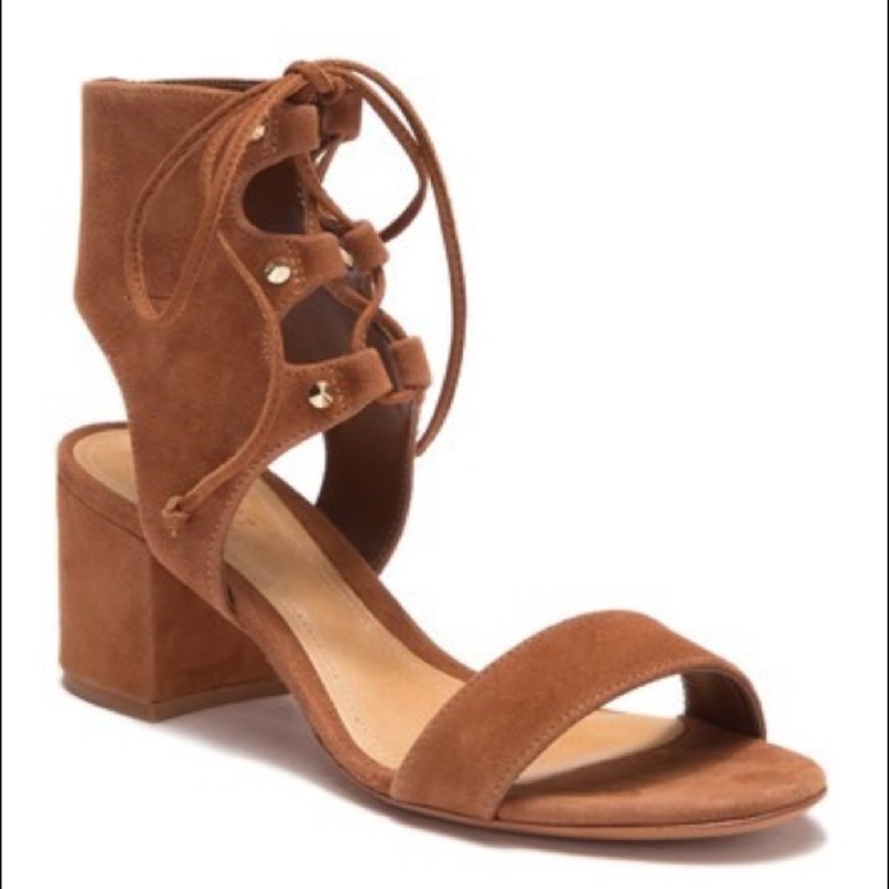 Schutz Darby Suede Lace-Up Sandals